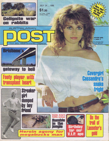 Australasian Post Magazine July 24 1986 On the Trail of Lassiter’s Gold